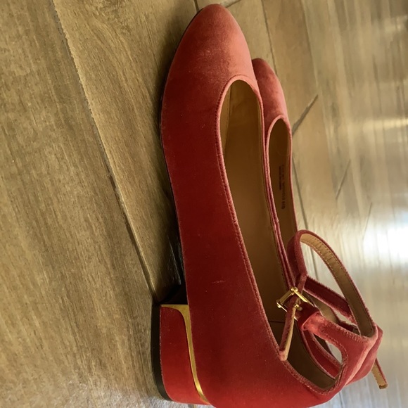 Ballerina Velvet peach/flamingo cole haan shoes - Picture 7 of 7